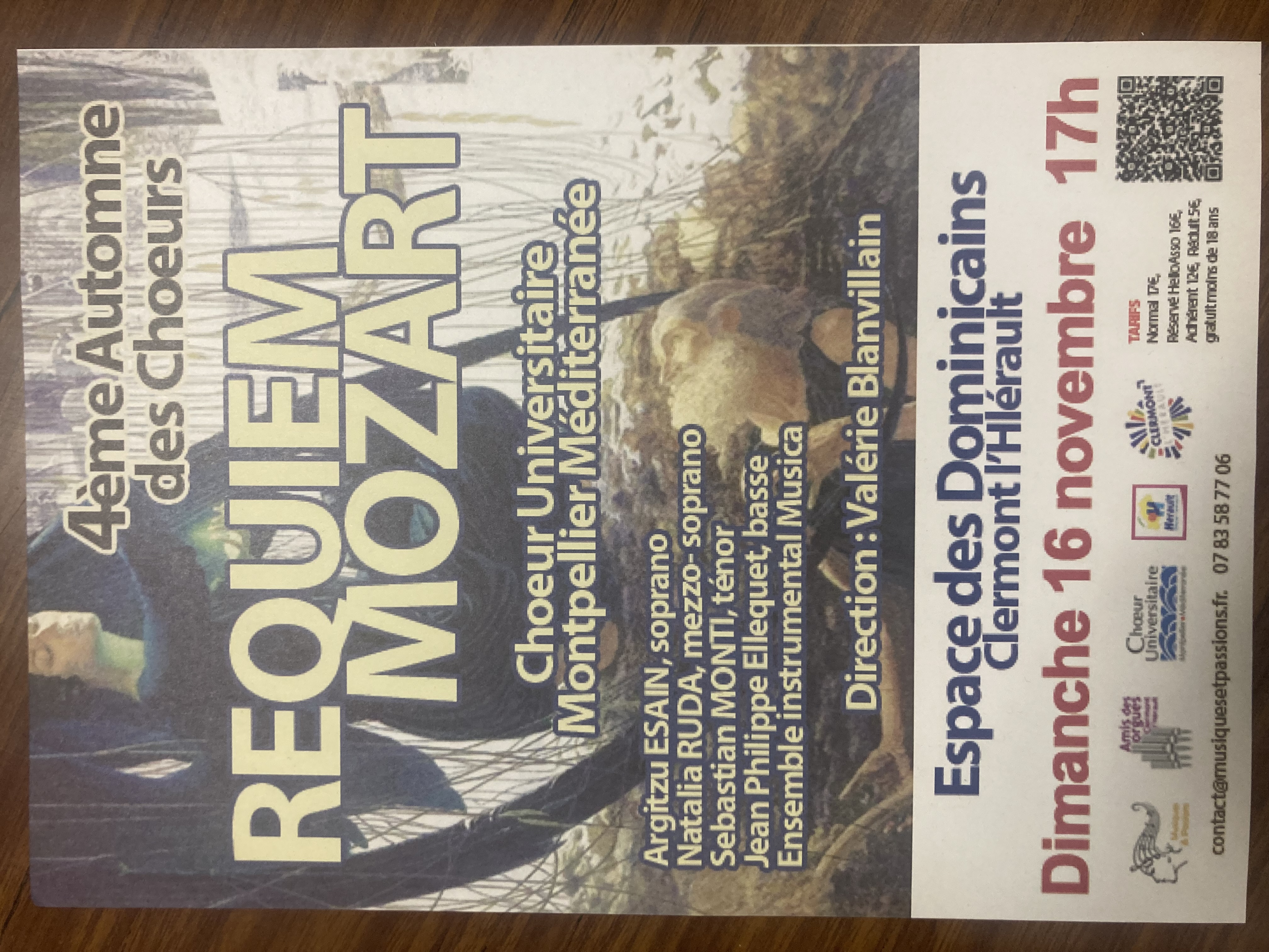 CONCERT DES AMIS DES ORGUES DE CLERMONT L'HERAULT