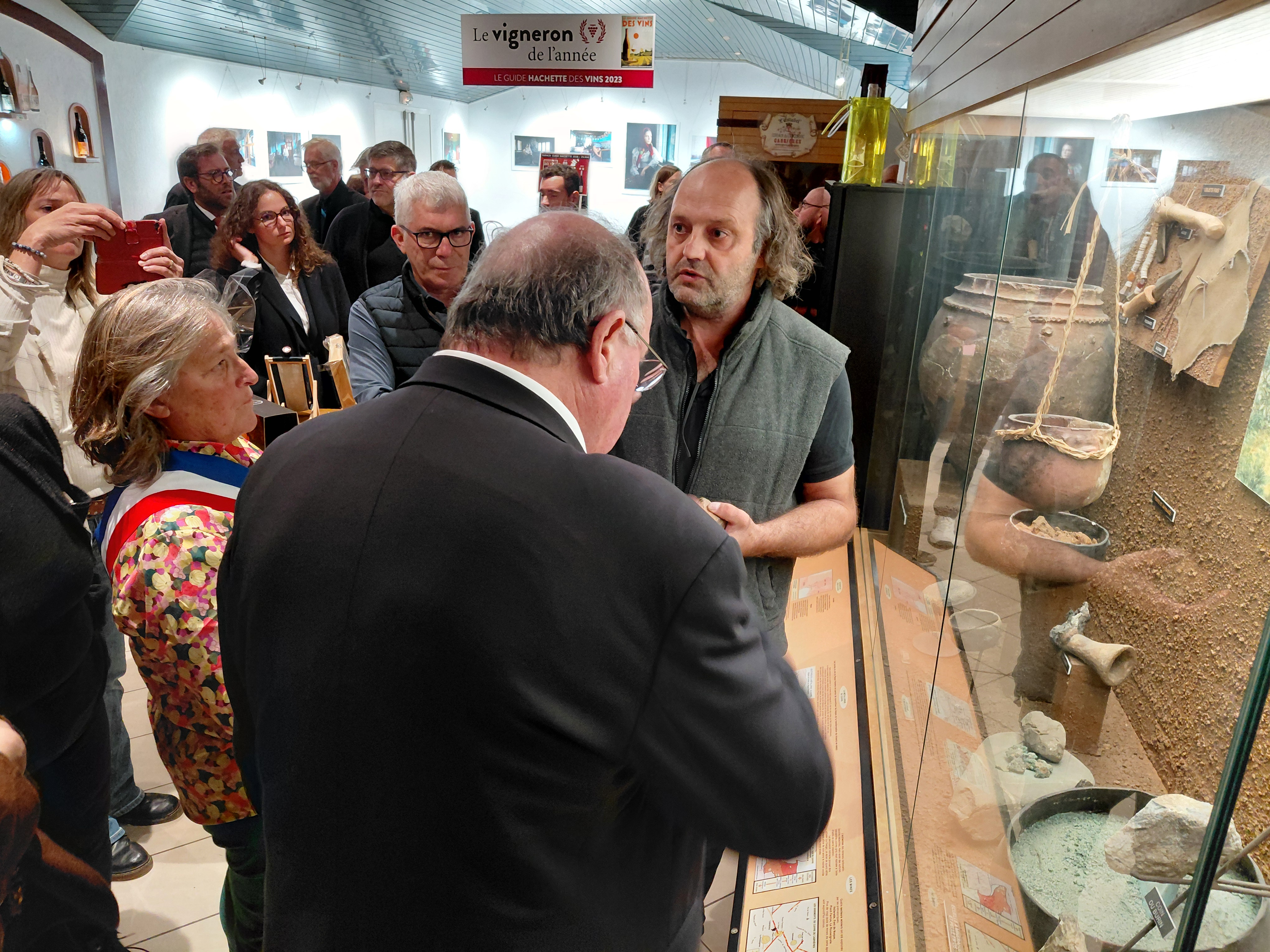 LE MINISTRE MICHEL FOURNIER VISITE SAINT-GERVAIS-SUR-MARE PUIS CABRIERES