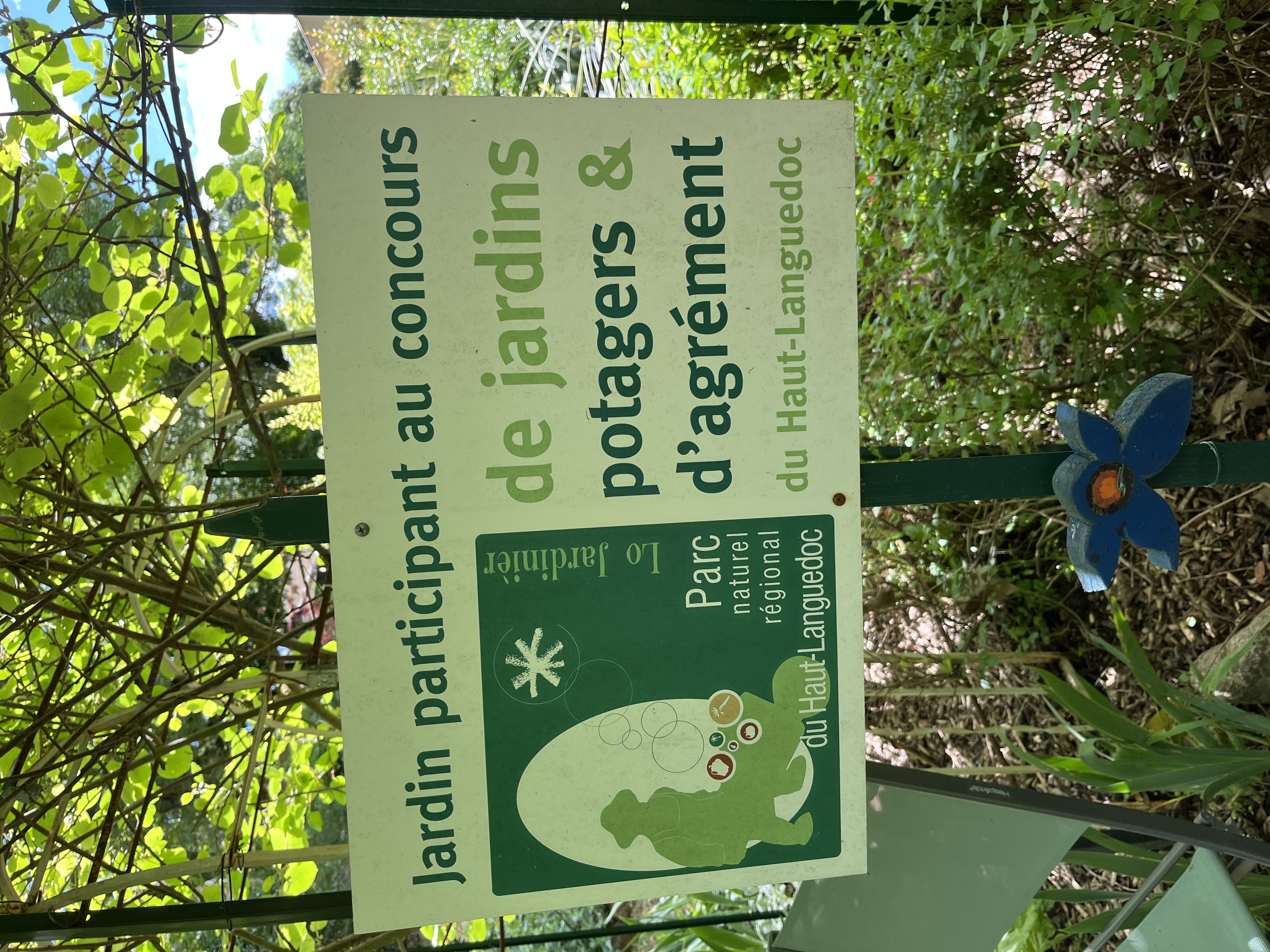 Jardin de Cathy panneau
